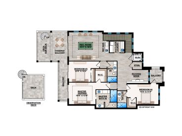 2nd Floor Plan, 069H-0082