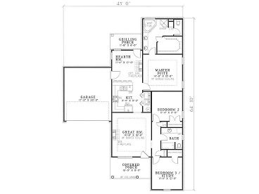 Floor Plan, 025H-0056