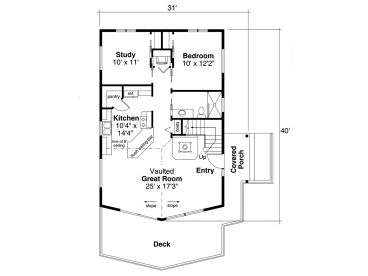 1st Floor Plan, 051H-0297
