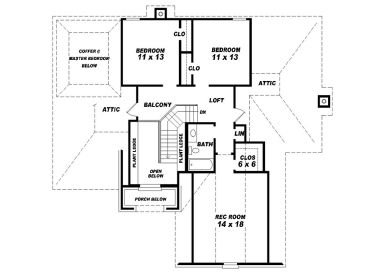 2nd Floor Plan, 006H-0059