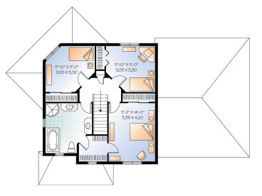 2nd Floor Plan, 027H-0171