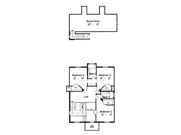 2nd Floor Plan, 043H-0210