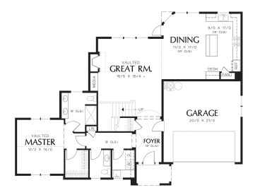 1st Floor Plan, 034H-0377