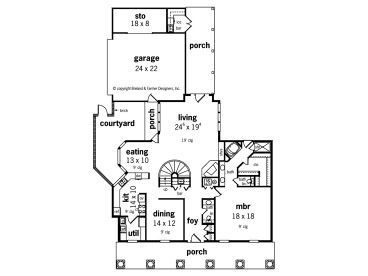 1st Floor Plan, 021H-0182