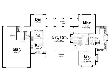 1st Floor Plan, 050H-0264
