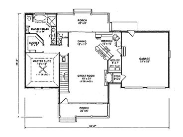 1st Floor Plan, 004H-0096