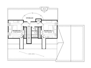 2nd Floor Plan, 063H-0217