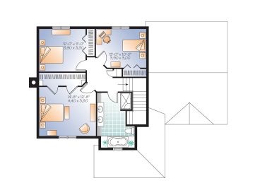 2nd Floor Plan, 027H-0309