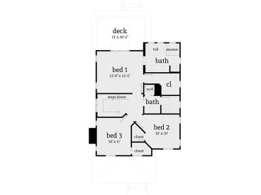 2nd Floor Plan, 052H-0048