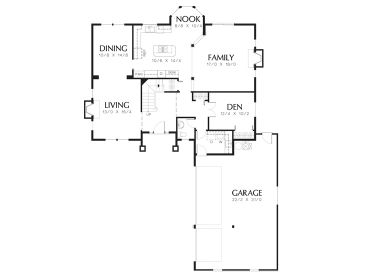 1st Floor Plan, 034H-0335