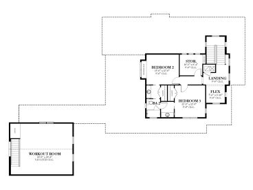 2nd Floor Plan, 064H-0150