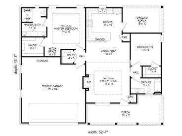 Floor Plan, 062H-0059