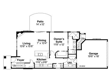 1st Floor Plan, 051H-0335