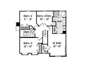 2nd Floor Plan, 043H-0060