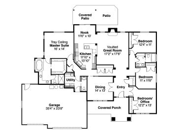 Floor Plan, 051H-0135