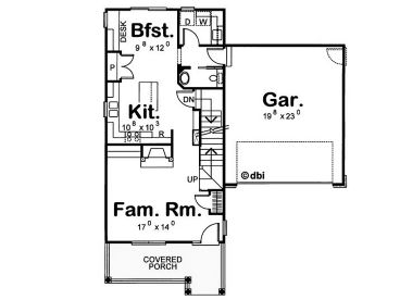 1st Floor Plan, 031H-0046