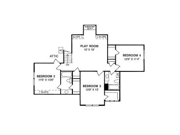 2nd Floor Plan, 059H-0002