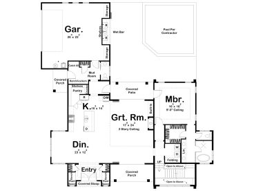 1st Floor Plan, 050H-0509