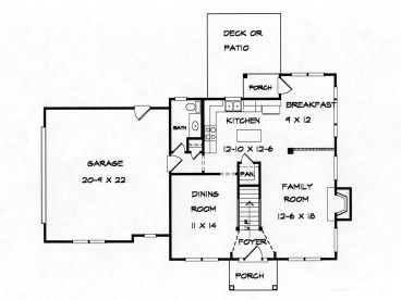 1st Floor Plan, 019H-0134