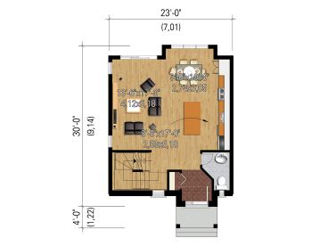 1st Floor Plan, 072H-0164