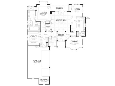 1st Floor Plan, 034H-0351