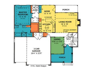 1st Floor Plan, 059H-0058