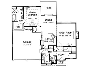 1st Floor Plan, 046H-0067