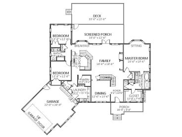 1st Floor Plan, 067H-0032