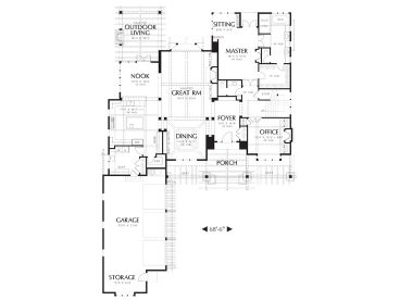 1st Floor Plan, 034H-0363