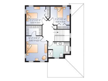2nd Floor Plan, 027H-0275