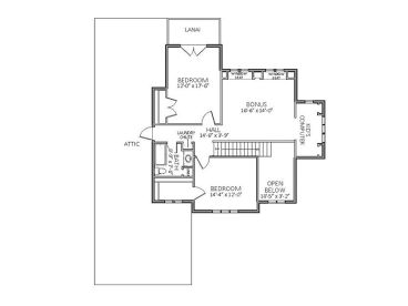 2nd Floor Plan, 067H-0023