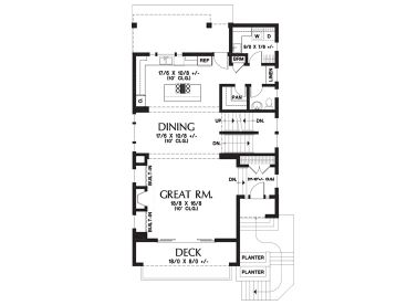1st Floor Plan, 034H-0456