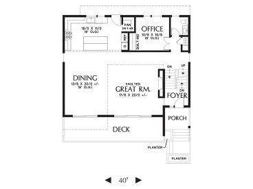 1st Floor Plan, 034H-0446