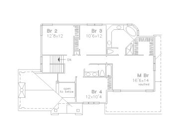 2nd Floor Plan, 022H-0063