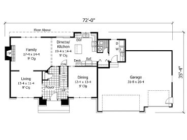 1st Floor Plan, 023H-0010