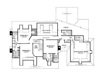 2nd Floor Plan, 063H-0027