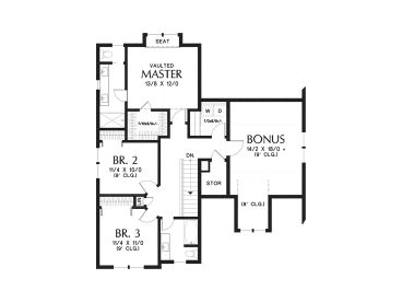 2nd Floor Plan, 034H-0423