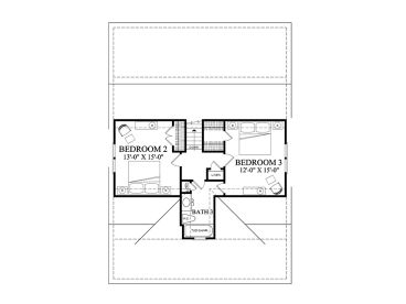 2nd Floor Plan, 063H-0208