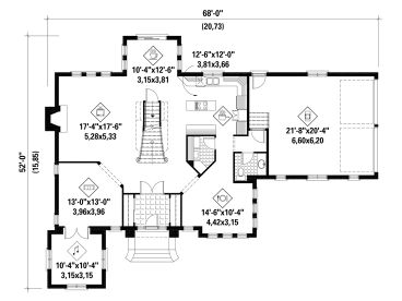 1st Floor Plan, 072H-0124