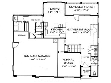 1st Floor Plan, 029H-0010