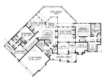 1st Floor Plan, 084H-0011