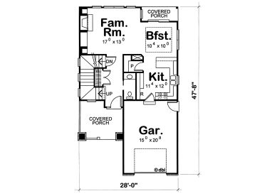 1st Floor Plan, 031H-0213