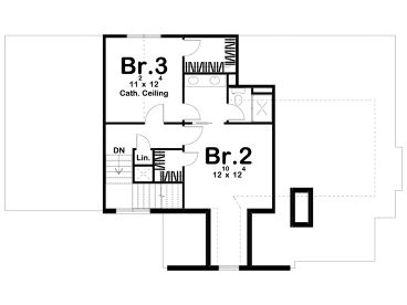 2nd Floor Plan, 050H-0287