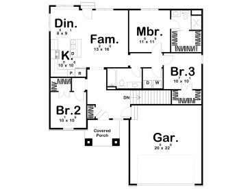Floor Plan, 050H-0276