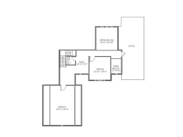 2nd Floor Plan, 067H-0024