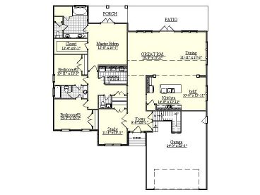 1st Floor Plan, 080H-0015