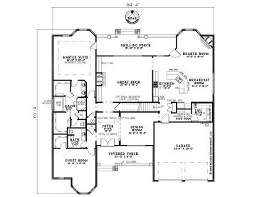 1st Floor Plan, 025H-0151