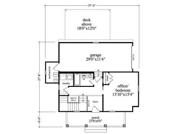 1st Floor Plan, 053H-0090