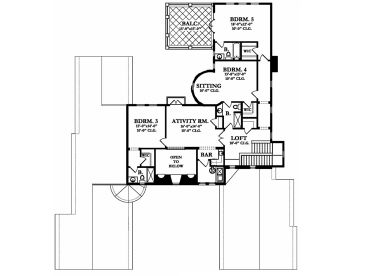 2nd Floor Plan, 064H-0090