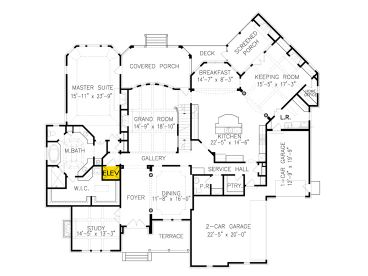 1st Floor Plan, 084H-0003